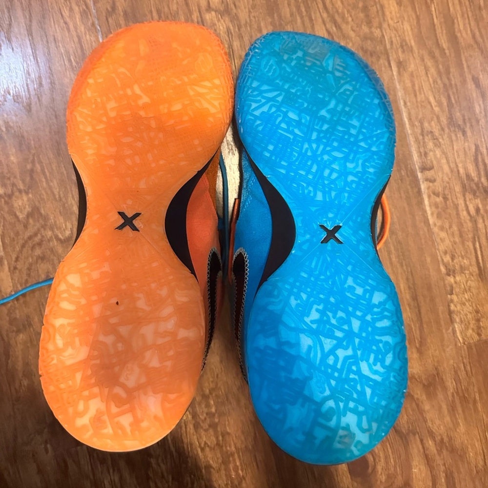Nike LeBron NXXT Basketball Shoes Sneakers Blue Orange Barely Worn LBJ - Picture 6 of 6